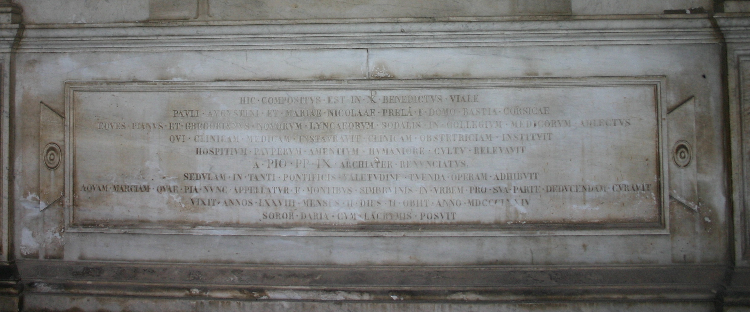 Benedetto Viale Prelà's tomb, Cimitero del Verano, Rome - 04.JPG